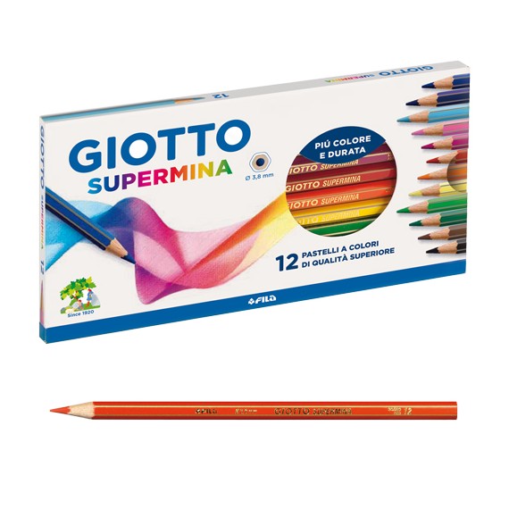Pastelli Giotto Supermina, confezione da 12