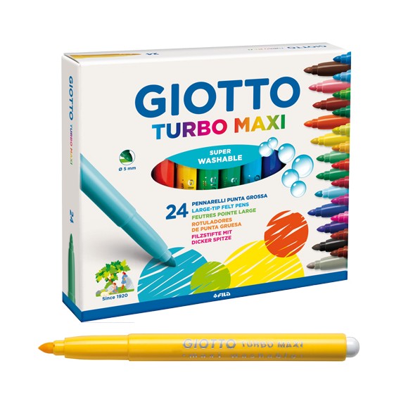 Pennarelli Giotto Turbo Maxi, confezione da 24