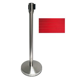 Colonnina Metal Cromo gestione code nastro