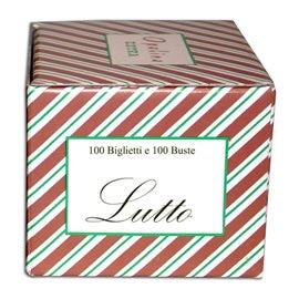 Biglietti e buste Lutto 100+100 Formato 9
