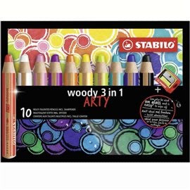 Pastelloni Stabilo Woody Arty Line 10 pz. + temp.