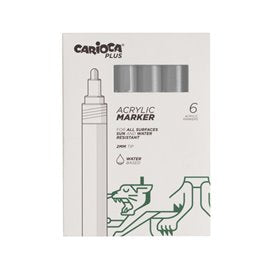 Carioca Plus Marker Acrilici 6 pz.