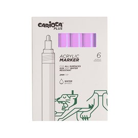 Carioca Plus Marker Acrilici 6 pz.
