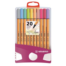 Pennarelli Stabilo Point 88 Pastel Parade BE8820-0311 a 20 colori