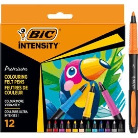Pennarelli Bic Intensity Punta Feltro media a 12 colori