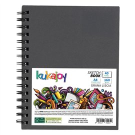 Blocchi Sketchbook Kukajoy Spiral A4 40 fogli 160 gr.