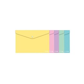 Buste con Bottone Arda Keep Color Pastel A4 5 pz.