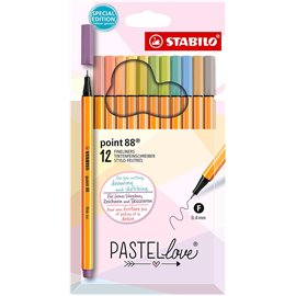 Pennarelli Stabilo Point 88 Pastel Love a 12 8812-7-7