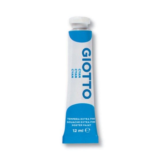 Tempera Giotto 12 ml Ciano 015