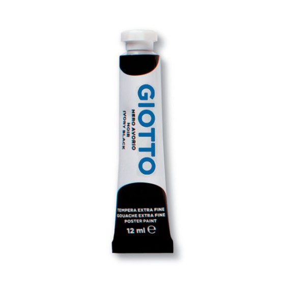 Tempera Giotto 12 ml Nero 024
