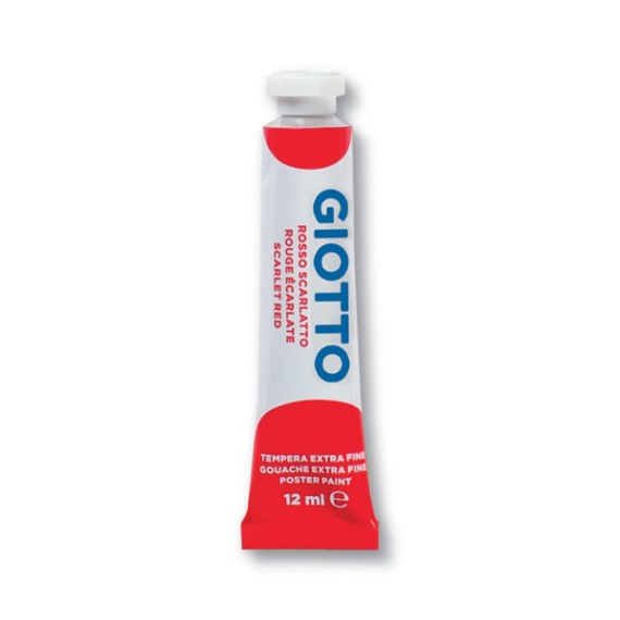 Tempera Giotto 12 ml Rosso Scarlatto 008
