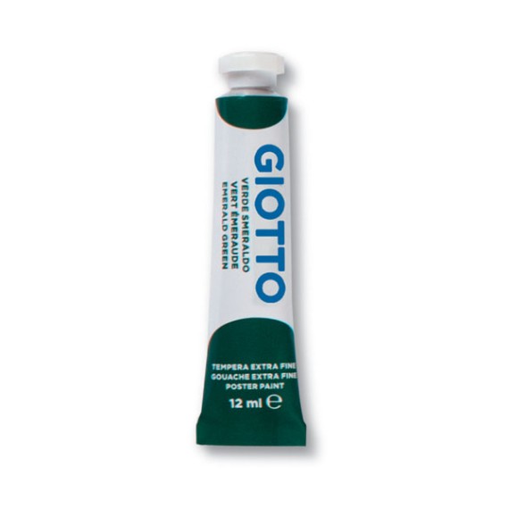 Tempera Giotto 12 ml Verde Smeraldo 014