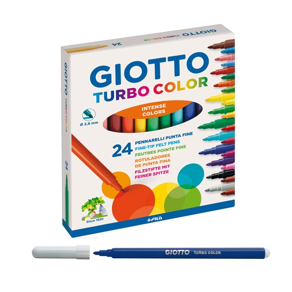 Pennarelli Giotto Turbo Color, confezione da 24