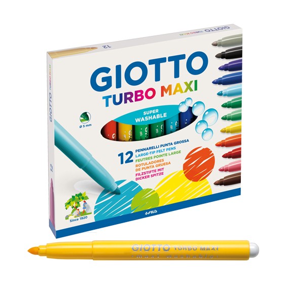 Pennarelli Giotto Turbo Maxi, confezione da 12
