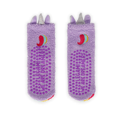 Calzini Antiscivolo Bambino Unicorn Lilac - It's a Match! Legami