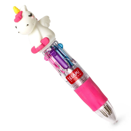 Mini Penna a Sfera 4 Colori - Unicorn - Mini Magic Rainbow