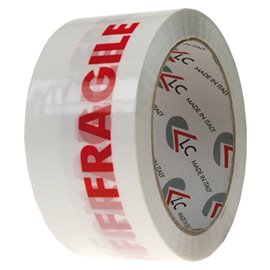 Nastro Adesivo Standard 50x66 Fragile Bianco