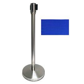 Colonnina Metal Cromo gestione code nastro