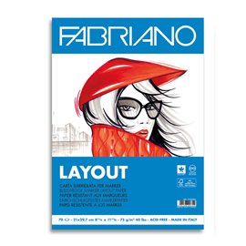 Blocchi Fabriano Layout A4 70 ff 75 gr. 19100505