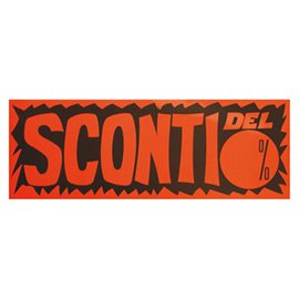 Striscioni in carta 47x16 Sconti 10 pz.