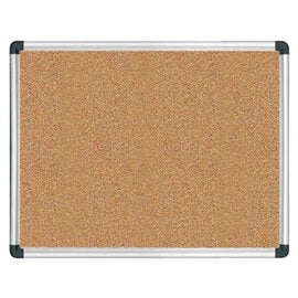 Pannello Sughero cornice Alluminio 60x90