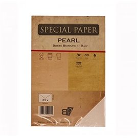 Buste Bapi Pearl Bianco 12x18 125 gr. 25 pz.