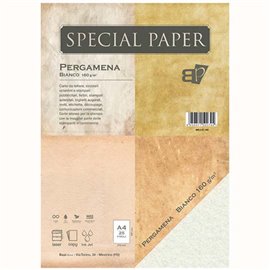 Carta Bapi Pergamena Bianco A4 160 gr. 25 ff