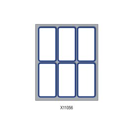 Etichette con bordo 70x37 10x60 pz. Bianco