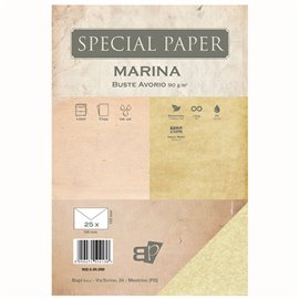Buste Bapi Marina Avorio 12x18 90 gr. 25 pz.
