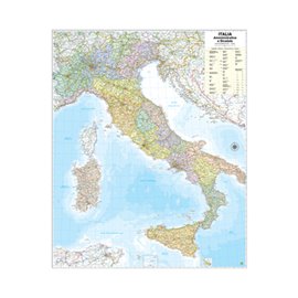 Carte Amministrative Italia 99x132 Aste in legno