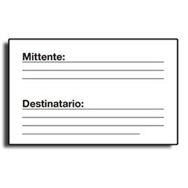 Etichette per spedizioni 10 ff Mittente/Destinatario
