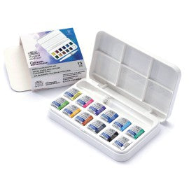 W&N Acquarelli 1/2 Godet a 12 con Brush 0390658