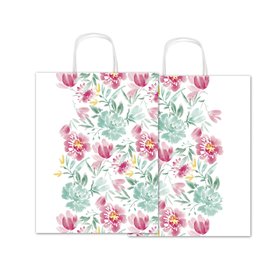 Shopper Sadoch Fantasia Fiori 26x12x34,5 25 pz.