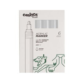 Carioca Plus Marker Acrilici 6 pz.