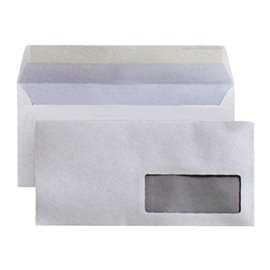 Buste Bianche Pack 25 pz. 11x23 con finestra
