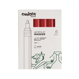 Carioca Plus Marker Acrilici 6 pz.