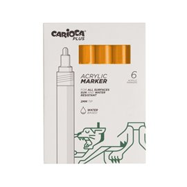 Carioca Plus Marker Acrilici 6 pz.