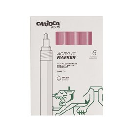 Carioca Plus Marker Acrilici 6 pz.