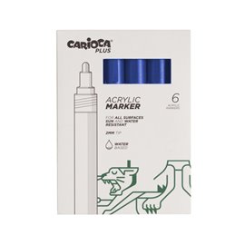 Carioca Plus Marker Acrilici 6 pz.