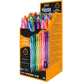 Penne Bic Gelocity Quick Dry Fun 30 pz.