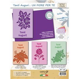 Biglietti CartoGi 25 Auguri generico 1711/G Un fiore per te