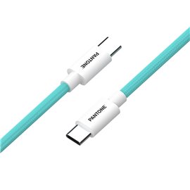 TF Pantone Cavo PT-CTC002-5L Type-C /Type-C 1,5 mt. 60W Celeste