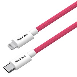 TF Pantone Cavo PT-CTL002-5P MFi Lightning/Type-C 1,5 mt. Rosa