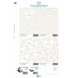 Biglietti Cecami Matrimonio / Nozze FE10118FM/12 12 pz.
