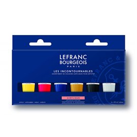 LB Acrilico Fine 20 ml Set 6 Tubi 300342