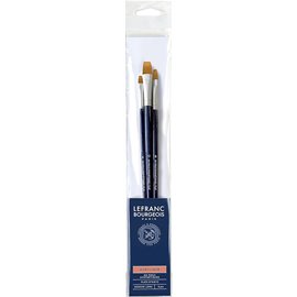 LB Set 3 Pennelli Sintetici Manico lungo
