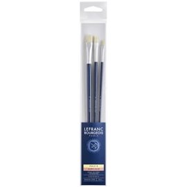 LB Set 3 Pennelli Sintetici Manico lungo