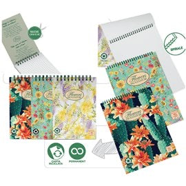 Pigna Nature Flower Blocchi Spiral A5 5M 80 ff