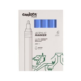 Carioca Plus Marker Acrilici 6 pz.