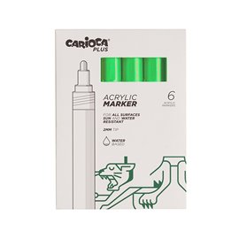 Carioca Plus Marker Acrilici 6 pz.